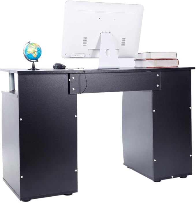 Computer DeskComputer Writing Desk with 1 Door &amp 3 DrawersHome Office Study DeskStudy Writing Desk for Bedroom Workstation