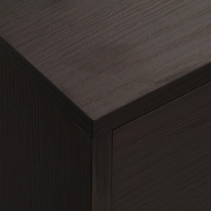 5 Drawer File Cabinet Storage Organizer Filing Cabinet with Nordic Minimalist Modern Style &amp Wheels Brown