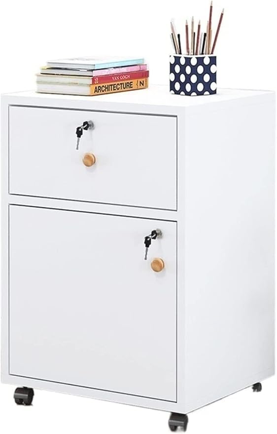 Filing Cabinet with Lock - Mobile Data Storage Suitable for Office and Home Organizations(A1)