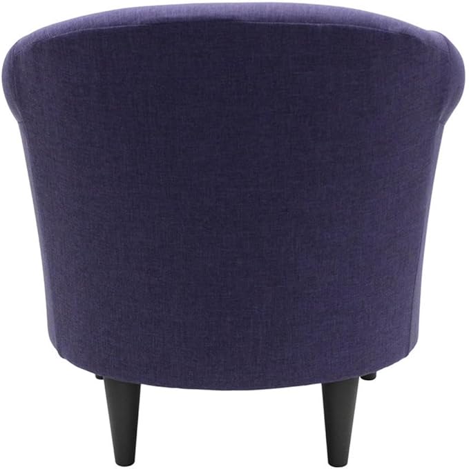 Pemberly Row Traditional Club Chair 32 H x 30.5 W x 27.5 D Fabric and EPS Construction Violet Finish Padded Seat Durable Accent Chair for Living Room Home Office or Bedroom