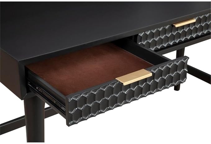 Origins by Alpine Black Pearl Large Desk Black