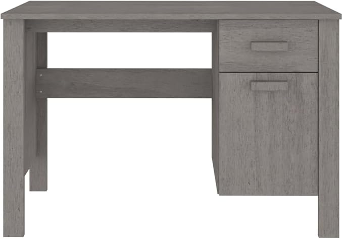 Wooden Writing Computer Desk Home Office Desk Writing Study Table for Bedroom Console Table for Living Room Light Gray 44.5x19.7x29.5 (Style O) -AA