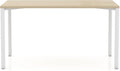 Laura Davidson Furniture Hudson Executive Desk Minimalist Commercial-Grade Computer Desk Writing Desk for Home Office Modern Desk (Light Oak Top with White Legs)