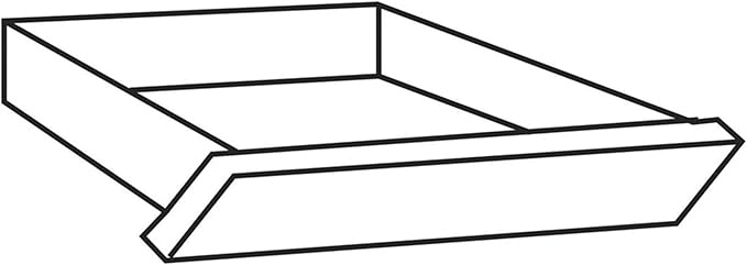 Hon Single Pedestal Center Drawer 22 by 25-3/8 by 2-1/2-Inch Harvest