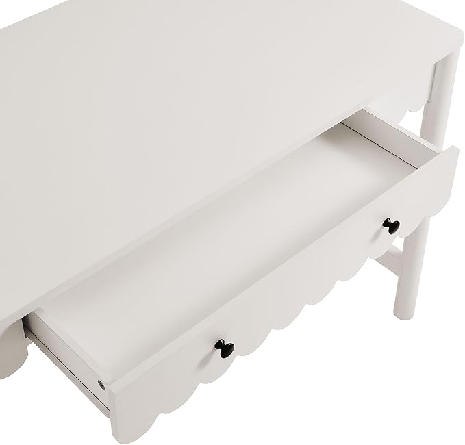 Modway Emmeline Scallop Desk in White