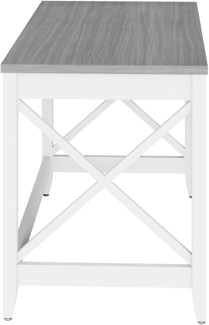 Alera Workspace by Alera Workspace by Alera Farmhouse Writing Desk 47.24 x 23.62 x 29.53 Gray