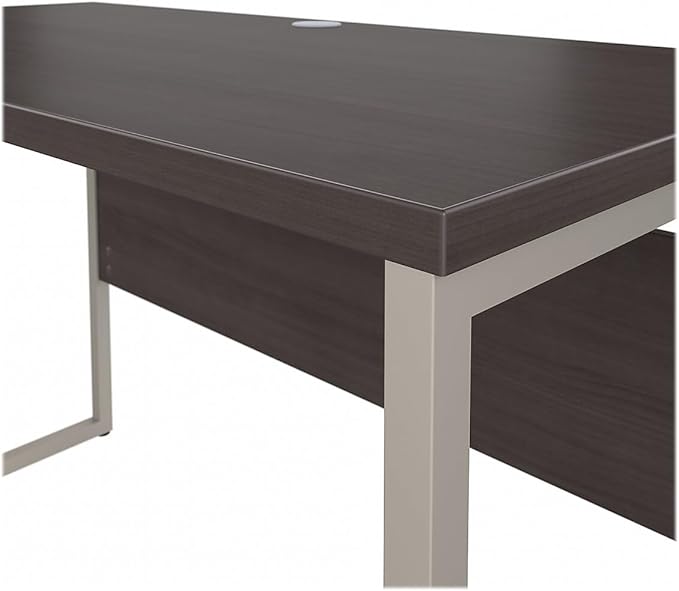 Bush Business Furniture Office Table with Open Metal Leg Design and Privacy Panel | Hybrid Large Computer Desk for Home Office | 48W x 24D