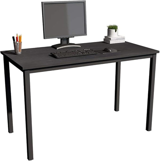 soges 47 inches Desk Computer Desk Home Office Table Writing Desk Study Table Computer Workstations Black GCP2AC3-120BK