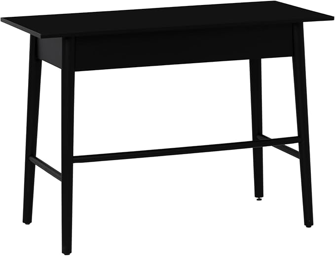 Melissa Black Wooden One Drawer Writing Desk by Linon