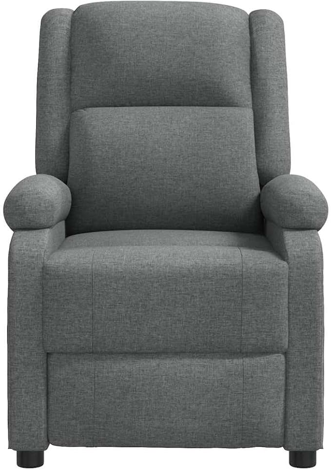 Dark Grey Fabric Massage Chair Single Recliner with Adjustable Positions Ergonomic Design for Living Room &amp Home Office Relaxation Max 220.5 lbs Capacity