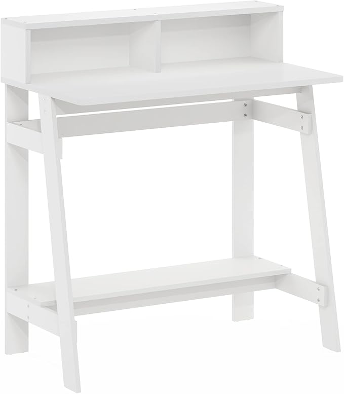 Furinno Simplistic A Frame Computer Desk Regular White