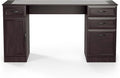 Staples Kendall Park 58.5” Double Pedestal Desk Cherry Finish Executive Office Desk with Storage Drawers &amp Spacious Worktop