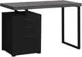 Modern 48 L Computer Desk Reversible Left/Right Storage Drawers Home Office Work &amp Study