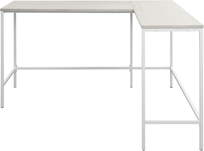 OSP Home Furnishings Contempo L-Shaped Desk White