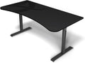 Arozzi Arena Ultrawide Curved Gaming and Office Desk with Full Surface Water Resistant Desk Mat with 3 Custom Monitor Mount Cut Outs and Under The Desk Cable Management Netting - Gunmetal