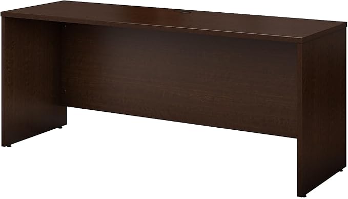 Bush Business Furniture Series C 72W Credenza Desk in Mocha Cherry Large Computer Table for Home and Professional Office