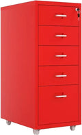 File Cabinet Cabinet Under Desk Cabinet with Lock Mobile Drawer Cabinet 3/5 /8 Drawers Storage Data Cabinet (Size : 5F)