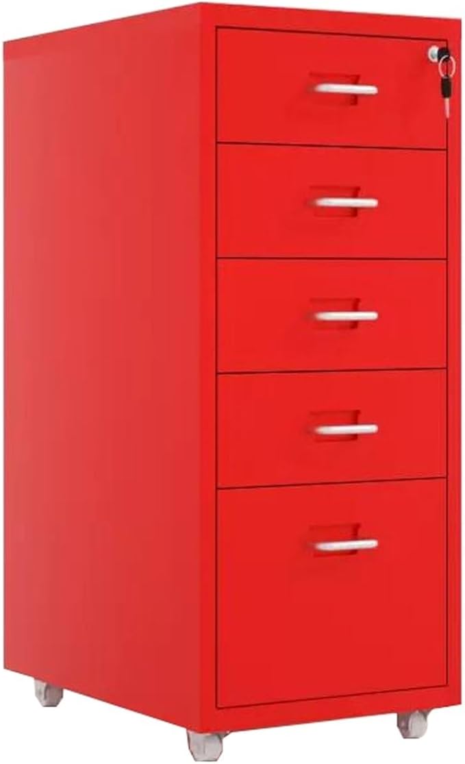 File Cabinet Cabinet Under Desk Cabinet with Lock Mobile Drawer Cabinet 3/5 /8 Drawers Storage Data Cabinet (Size : 5F)