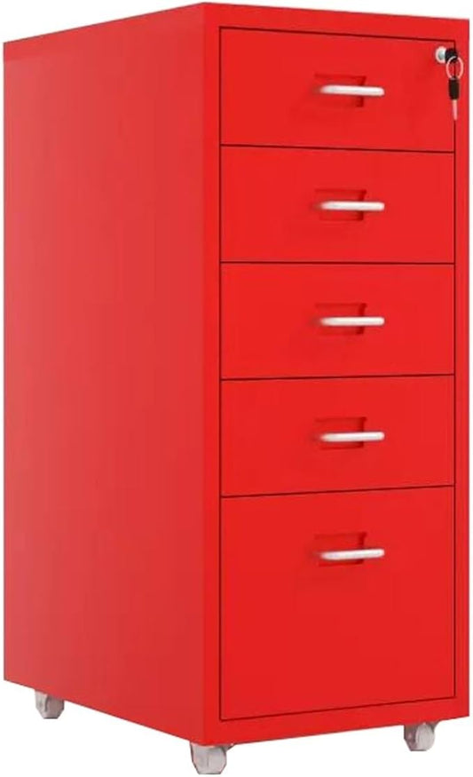 File Cabinet Cabinet Under Desk Cabinet with Lock Mobile Drawer Cabinet 3/5 /8 Drawers Storage Data Cabinet (Size : 5F)
