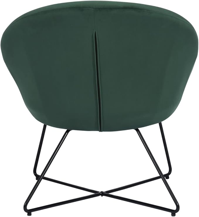 Accent Chair Armchair Fashion Velvet Fabric Upholstery Accent Chairs for Living Room BedroomDark Green