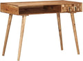 Wooden Writing Computer Desk with 1 Drawer and 1 Compartment Home Office Desk Writing Study Table PC Desk Workstation for Bedroom 45.3x19.7x29.9 Solid Wood Acacia