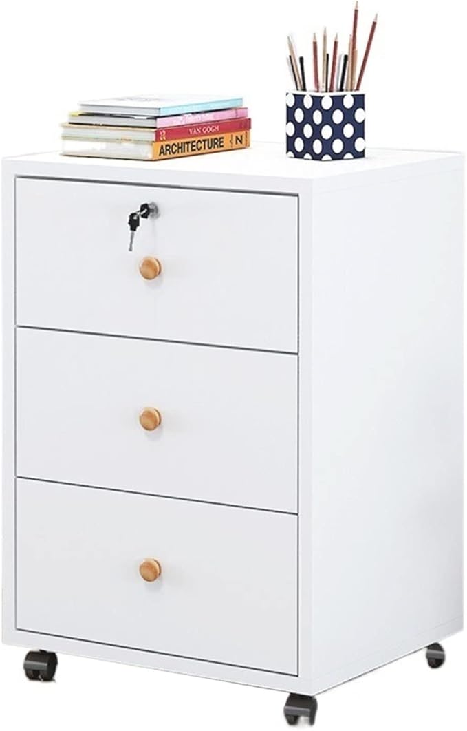 Storage Box Storage CabinetWood Lateral File Cabinet with Lock Drawer and Mobile Storage Office Floor to Ceiling Low Cabinet for File Organization