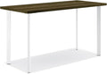 HON Coze Home Office Desks Sturdy Table Computer Desk 48 Walnut Top White Base
