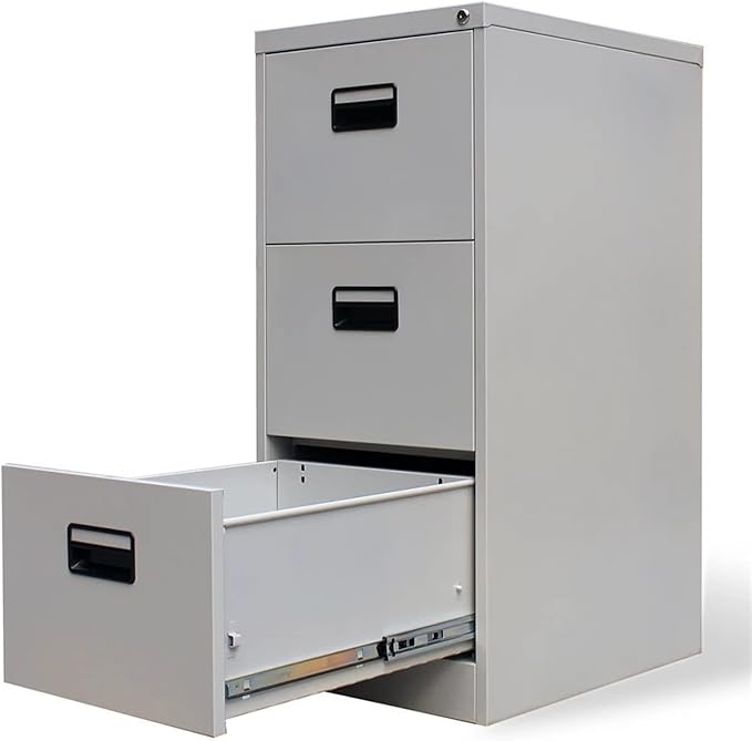 HASMI Filing Cabinet Metal Drawer Filing Cabinet Office Furniture with 3 Drawers Office Cabinet File Cabinet Home Office Organizer Documents Cabinet Storage Cabinet (Size : 1.0mm) yuqing2022