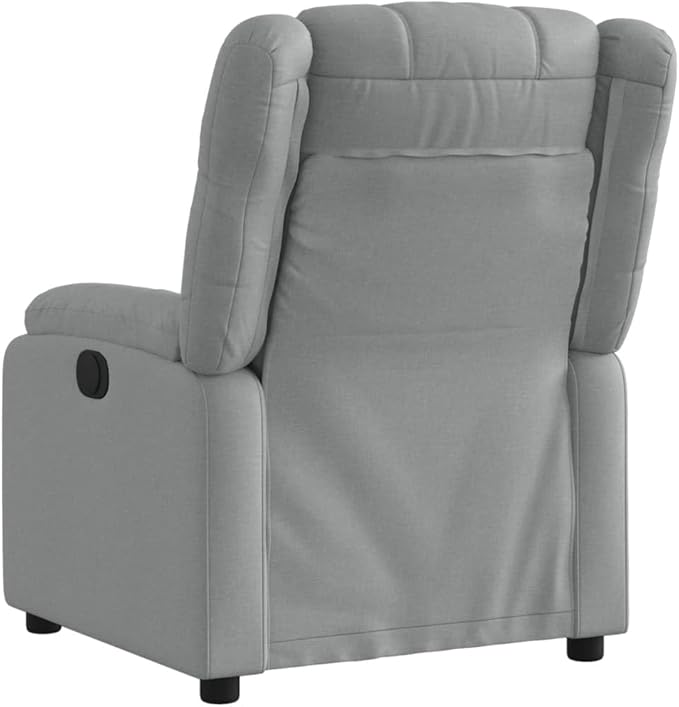 Fabic Recliner Sofa Chair for Adult Home Theater Sleeper Seating Single Sofa Home Theater Seating Comfy Living Room Single Sofa Chair Light Gray Fabric-29