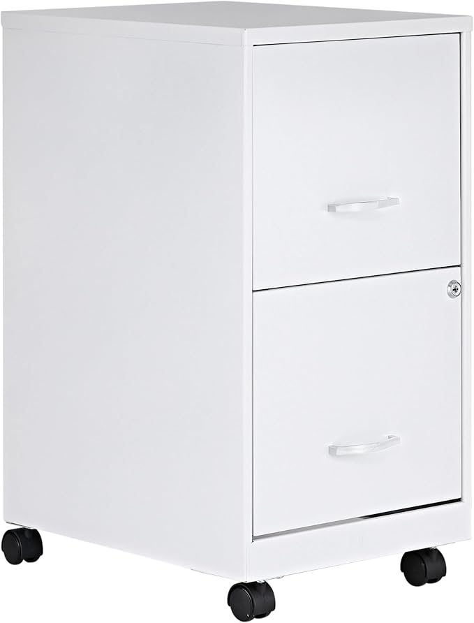 Lorell LYS SOHO File/File Mobile File Cabinet White