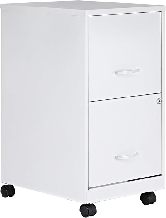 Lorell LYS SOHO File/File Mobile File Cabinet White