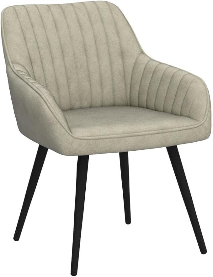 annjoe Faux Suede Accent Chair Arm Chairs Living Room Chairs Leisure Chair Upholstered Chair with Metal Legs Set of 2 for Home Kitchen Office Bistro Cafe