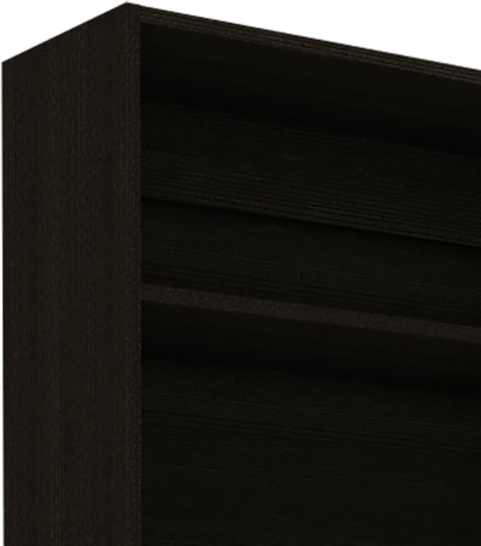 Compact 5-Shelf Writing Desk for Home Office - Black