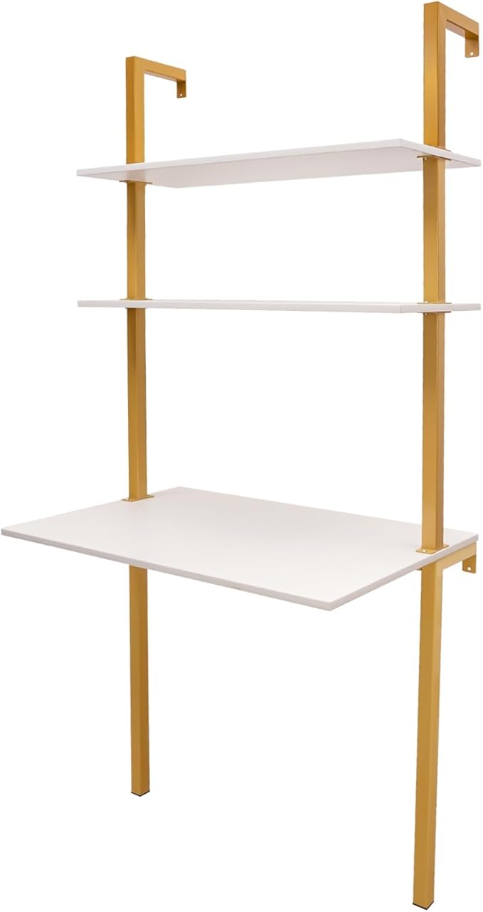 Wall Mounted DeskFloating Wall DeskWall-Mounted Computer Table DeskFunctional Hanging Desk for Home Office20 Dx30 Wx72.8 H