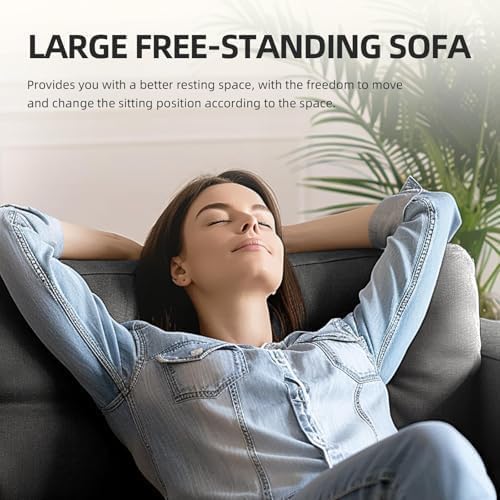 L Shaped Small Sectional Sofa Convertible Sleeper Sofa Bed with Reversible Chaise Lounge Sectional Cloud Couch for Apartment Small Couches for Small Spaces Dark Gray