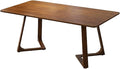 Wooden Home Office Desk Conference Table Study Writing Gaming Table Farmhouse Easy to Assemble for Living Room Home Office(Brown120x80cm/47x31.5in)