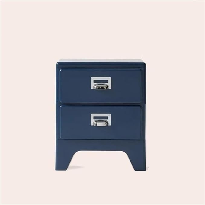 2/3/4/5 Floors Drawer File Cabinet -Retro Style Plastic File Cabinet for Under Desk Storagefor Home or Office Organization Storage CabinetSpace-Saving(19.1in Blue)