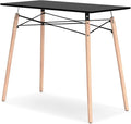 Signature Design by Ashley Jaspeni Industrial Home Office Desk Black &amp Light Brown