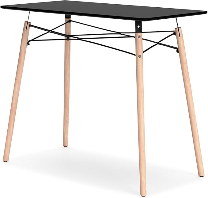 Signature Design by Ashley Jaspeni Industrial Home Office Desk Black &amp Light Brown