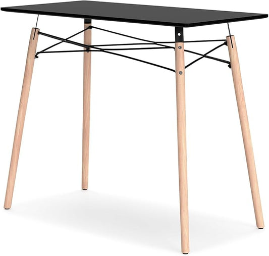 Signature Design by Ashley Jaspeni Industrial Home Office Desk Black &amp Light Brown