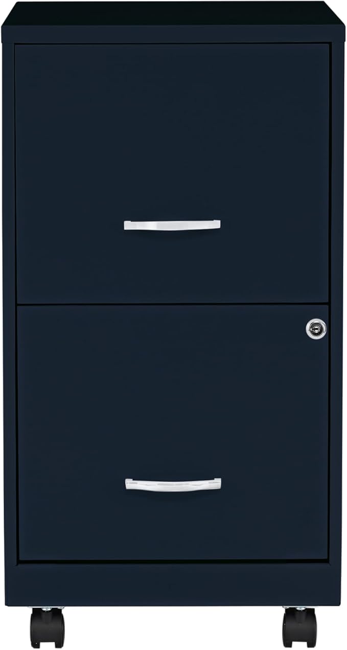 Lorell LYS SOHO File/File Mobile File Cabinet Navy