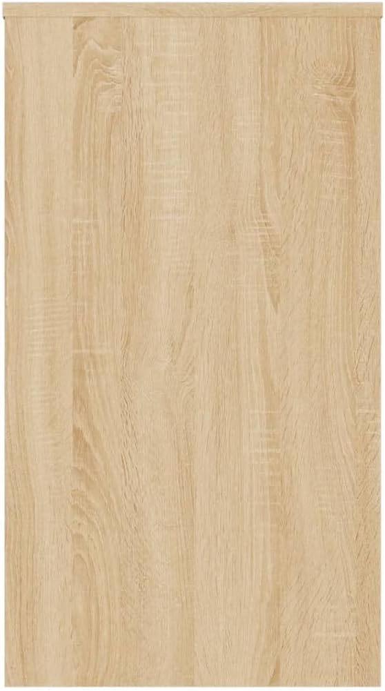 vidaXL Desk Standing Computer Desk Home Office Desk Workstation Table for Living Room Modern Style Sonoma Oak Engineered Wood