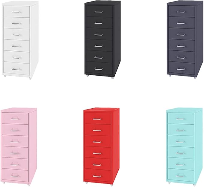 HASMI Filing Cabinet 3 Drawer Mobile File Cabinet Low Cabinet Drawer Cabinet Office Filing Cabinet Household Mobile Storage Cabinet Storage Cabinet (Color : A)