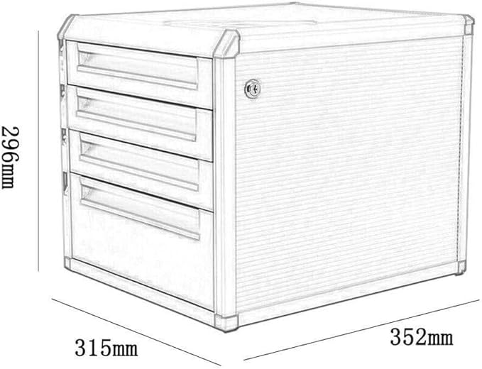File Cabinet Classification Large File Storage Space Desktop Cabinet Drawer Style Data File Sorting Box Storage Cabinet