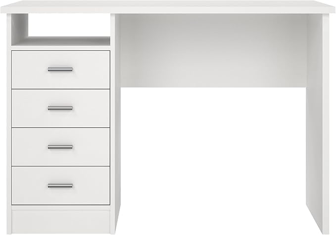 Tvilum Warner Desk with 4 Drawers White