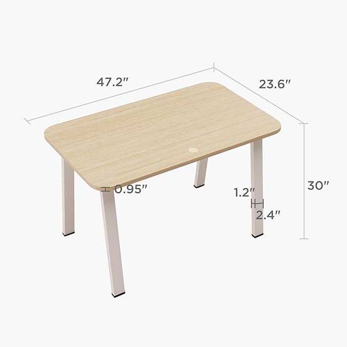 Modular Computer Office Desk Modern Style Small Study Writing Workstation Table for Home &amp Business 47