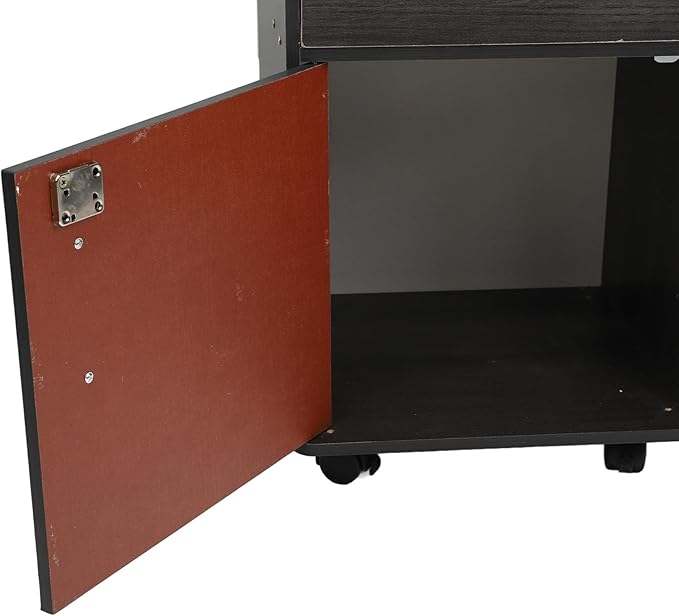HURRISE High Strength Artificial Board Mobile File Cabinet with Locks Multiple Drawers Sturdy Under Desk Rolling File Cabinet with Wheels for Home Office Tidy Storage with Multilayer