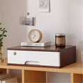Desktop Storage Box With Drawers - Desktop File Cabinet Lockable File Cabinet Solid Wood Storage Box Drawer Desk Organizer Home Office Desk Drawer Cabinet Drawers Wooden Box (1 Drawer C)