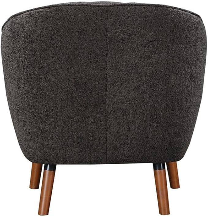 Lexicon Cutler Fabric Upholstered Accent Chair in Charcoal