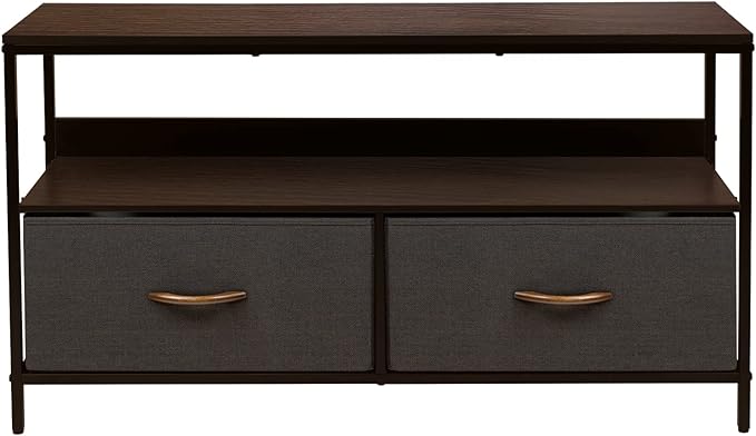 Sorbus TV Stand Dresser with 2 Drawers - Television Riser Chest with Storage - Bedroom Living Room Closet &amp Dorm Furniture
